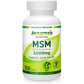 INNERVISNUTRITION MSM Joint Support Health – 2000 mg Healthy Mobility Cartilage Comfort Muscle Recovery 150 Tablets Supplements