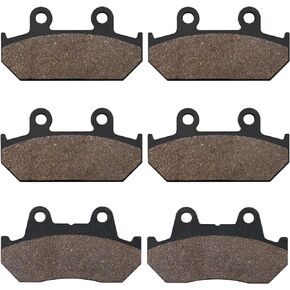 SOLLON Front and Rear Brake Pads for Honda GL 1500 Goldwing 1500 SE L GL1500 GL1500SE L GL1500A Aspencade GL1500I Interstate 1988-2000