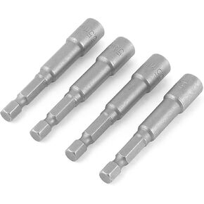 uxcell Magnetic Powered 65mm Long 5.5mm Hex Socket Nut Setters Driver x 4