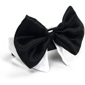 Platinum Pets Formal Dog Bow Tie Collar, Black & White