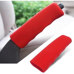 1 PC Car Handbrake Cover, 4.8" Silicone Anti-slip Comfort Trim Cover with Finger Ripples, Anti-scratch Dustproof Flexible Wave Shaped Handbrake Protector, Universal for Car Accessory (Black)