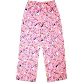 iscream Big Girls Silky Soft Plush Fleece Pants - Furry Friends Collection