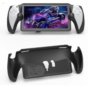 WUXIDIXI Playstation Portal Remote Player Kickstand Case, Stylish and Comfort Protective Case for PS5 Portal Remote Player - Black