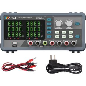 MATRIX DC Power Supply Variable 0-32V/0-6A, Adjustable Bench Power Supply with One Key Series-Parallel and Coding switch, 2.5V/3.3V/5V/3A Triple Channel DC Power Supply 5 Groups of Storage, MPS-3263