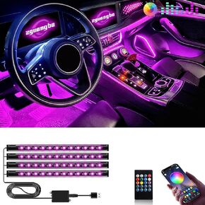 Car LED Interior Light Strips,Acrylic Interior Car LED Strip Light,Car Atmosphere Lights,Car LED Lights,Car Interior Ambient Lights,Interior RGB Lights,Smart Car Interior Lights APP Control Music Sync