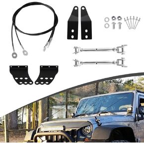 KOLEMO 2 PCS Upgrade Limb Risers Kit Compatible with for Jeep Wrangler JK 2007-2017 Through The Jungle Protector Obstacle Eliminate Rope