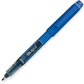 Pilot Pen Corporation of America : Bravo Liquid Ink Marker Pen, Bold Point, Blue Ink -:- Sold as 2 Packs of - 1 - / - Total of 2 Each