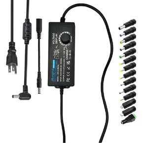 Adjustable Power Supply 9V~36V 4A 144W Universal Power Adapter,100V-240V AC to DC Converter with 5.5x2.5mm 14 Tips & Polarity Converter for LED Strip Light Printer Speaker CCTV Camera -4A Max