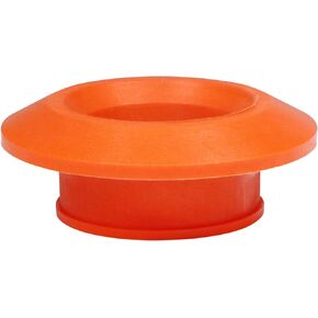 3/4 Inch Rubber Sealing Compression Fittings, Rubber Flexible Tank Adapter Bulkhead Fitting, Orange, 1 Pack