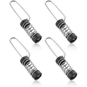4 Pcs Fishing Flag Clips, holding Small flags on boat, Attach burgees on halyards on sailboat, Stainless Steel 316 Marine Grade