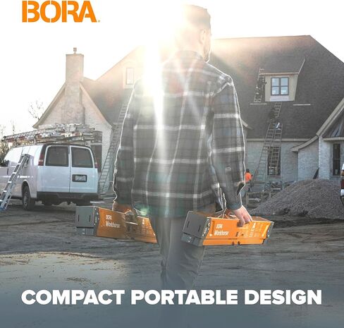 منشار بورا للعمل - حامل قطعة واحدة مع أرجل قابلة للطي، سطح معدني لـ 2 × 4، حصان منشار احترافي عالي التحمل لأعمال النجارة والنجارين والمقاولين، PM-3350 in Kuwait