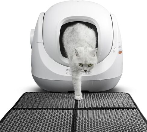 مغرفة صندوق فضلات القطط الأوتوماتيكية من كاتلينك SE مع حصيرة فضلات للقطط المتعددة مع تطبيق، والتحكم في الرائحة، ومراقبة الصحة، كبير جدًا، صندوق فضلات القطط الذكي (SE) in Kuwait