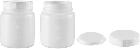 uxcell Plastic Lab Chemical Reagent Bottle 50ml/1.7oz Wide Mouth Sample Sealing Liquid Storage Container 2pcs in Saudi Arabia
