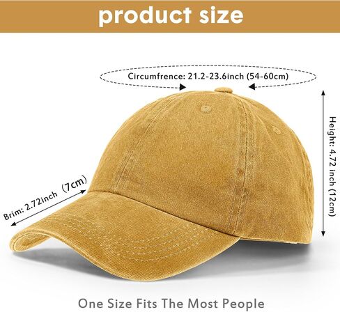 Yahenda 15 Pcs Washed Plain Baseball Cap Vintage Cotton Washed Baseball Cap Adjustable Distressed Hat for Unisex in Saudi Arabia