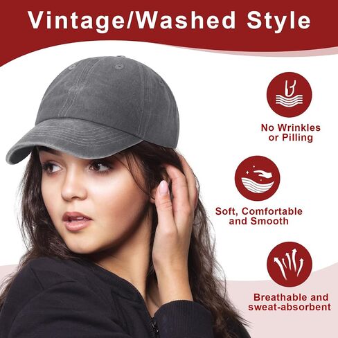 Yahenda 15 Pcs Washed Plain Baseball Cap Vintage Cotton Washed Baseball Cap Adjustable Distressed Hat for Unisex in Saudi Arabia