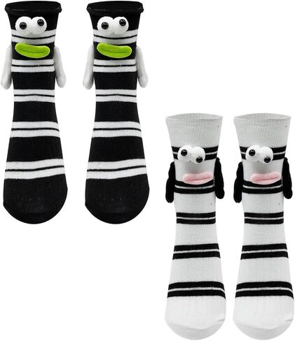 SHDIEHJFMLDH Magnetic Holding Hands Socks Funny Socks Gift For Mom, Dad, Couple, Lovers, Kids, Coworkers, Buddies in Saudi Arabia