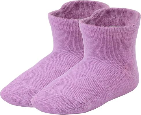 Methee ​6 Pairs Baby Non Slip Grip Ankle Cotton Socks Unisex Non Skid Sole Stretch Crew Socks,Made with Combed Cotton in Saudi Arabia