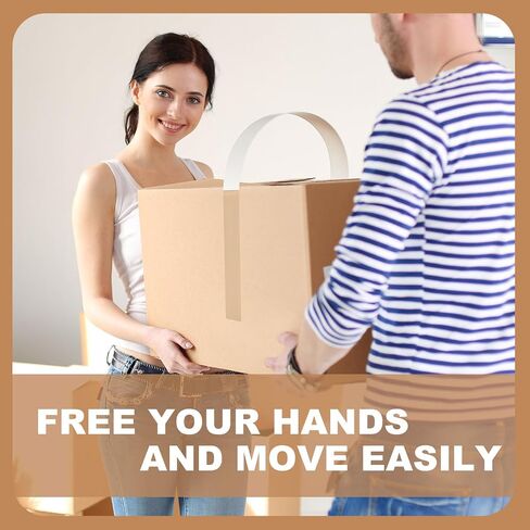 Frienda 50 Pcs Adhesive Carry Handle Plastic and Foam Self Adhesion Carrying Handle Strap Heavy Duty Package Handles for Boxes and Bags Packing Grip for Moving Lifting Carrying, 30 Pounds Carry Load in Saudi Arabia