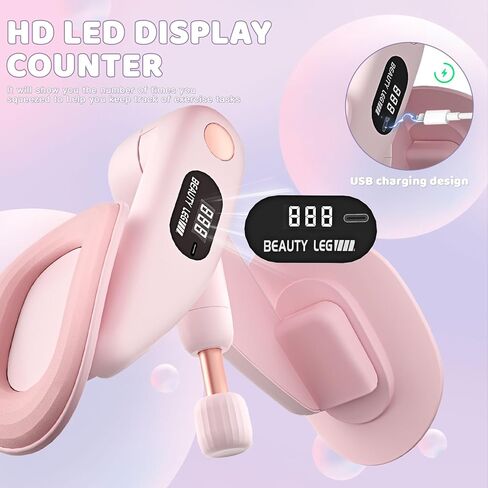 Augot Thigh Master Thigh Exerciser for Women, Inner Thigh Exerciser with LED Counting Display, Adjustable Resistance Hip and Pelvis Trainer, Kegel Thigh Exercise Equipment for Women Home Gym in Kuwait