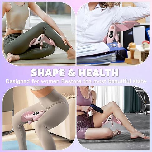 Augot Thigh Master Thigh Exerciser for Women, Inner Thigh Exerciser with LED Counting Display, Adjustable Resistance Hip and Pelvis Trainer, Kegel Thigh Exercise Equipment for Women Home Gym in Kuwait