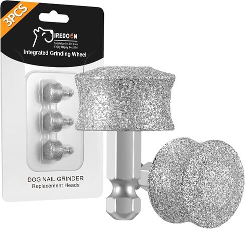IREDOON Dog Nail Grinder Replacement Head-Integrated Grinding Head for Casfuy and Most Brands, Highly Efficient, Safe and Durable (3pcs) in Saudi Arabia