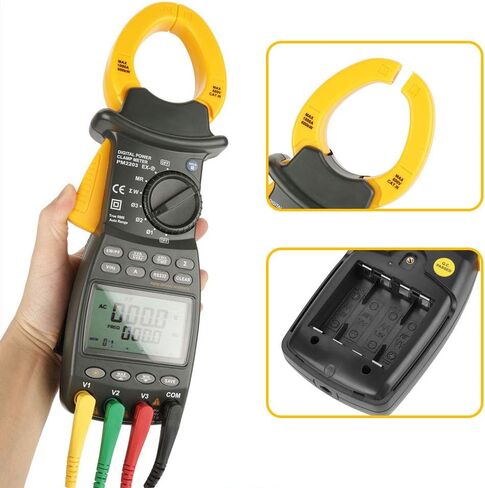 جهاز قياس المشبك الاحترافي من Jeanoko MS2203 مقياس رقمي متعدد 3 مراحل لعامل الطاقة جهاز قياس المشبك الرقمي in Saudi Arabia