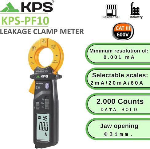 KPS-PF10 جهاز قياس التسرب 60 أمبير تيار متردد 2.000 عدد CAT III in Kuwait