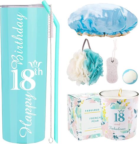 18th Birthday Gifts for Girls, 18th Birthday Tumbler, Gifts for 18th Birthday Girl, Happy 18th Birthday Gift, 18th Birthday Party Supplies, Happy 18th Birthday, 18th Birthday Decorations in Saudi Arabia