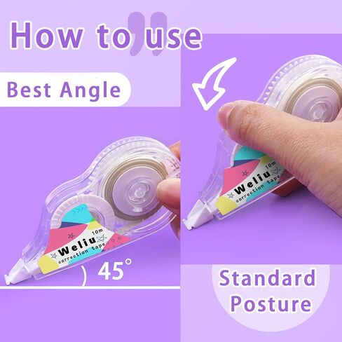 شريط تصحيح WeLiu، لون داخلي كريمي، 12 قطعة in Kuwait