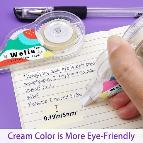 شريط تصحيح WeLiu، لون داخلي كريمي، 12 قطعة in Kuwait