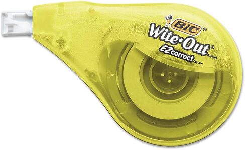 شريط التصحيح الصحيح WOTAPP418 Wite-Out EZ من BIC، غير قابل لإعادة الملء، 1/6 بوصة × 400 بوصة، 4/عبوة in Saudi Arabia