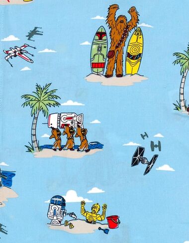 قميص STAR WARS المتطابق للعائلة بأزرار سفلية من هاواي مقاسات حديثي الولادة إلى البالغين (0-3 أشهر - 2XL) in Saudi Arabia