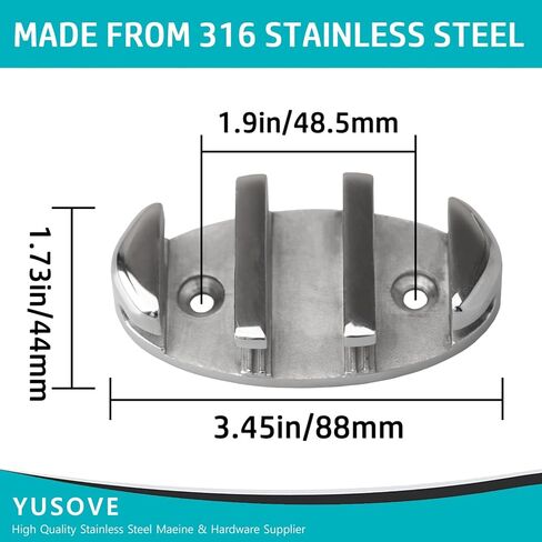 YUSOVE متعرج متعرج زورق كاياك 316 الفولاذ المقاوم للصدأ متعرج متعرج ، ملحقات قوارب الكاياك البحرية ، مع مسامير in Kuwait