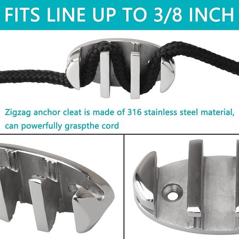 YUSOVE متعرج متعرج زورق كاياك 316 الفولاذ المقاوم للصدأ متعرج متعرج ، ملحقات قوارب الكاياك البحرية ، مع مسامير in Kuwait