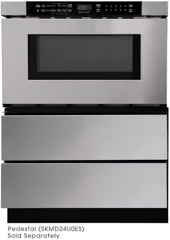 SHARP SMD2440JS 24 in. 1.2 cu. ft. Built-In Stainless Steel Microwave Drawer Oven in Saudi Arabia