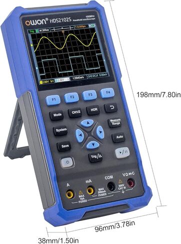 HDS2202S راسم الذبذبات الرقمي المحمول 2-قناة 200 ميجا هرتز رقمي متعدد True-RMS in Kuwait