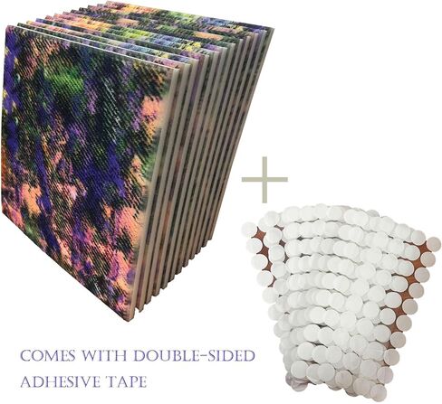 15 حزمة مخصصة من ورق الحائط على شكل زهرة أرجوانية عالية الكثافة ممتصة للصوت، وفن واقعي، ولوحات عازلة للصوت مناسبة لغرف البيانو، والمسارح المنزلية، وتسجيل KTV in Kuwait