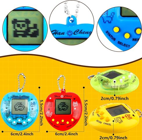 conagel 18 جهاز كمبيوتر شخصى على شكل قلب الحيوانات الأليفة الافتراضية المفاتيح الإلكترونية الرقمية الحيوانات الأليفة المفاتيح المحمولة لعبة الحنين لعبة للأطفال عيد ميلاد هدايا حفلة جودي حقيبة الحشو in Kuwait