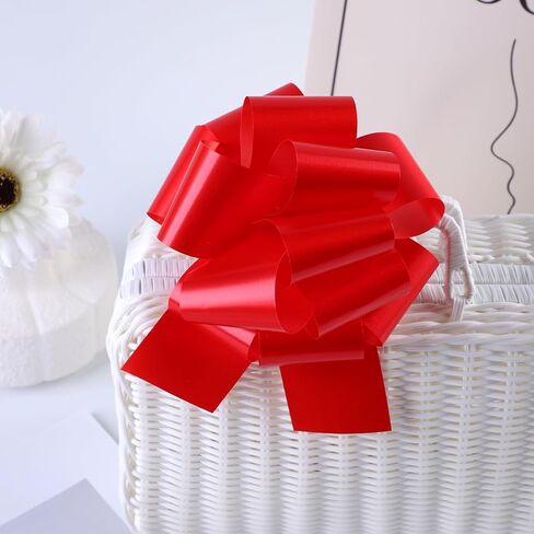 12 جهاز كمبيوتر شخصى كبير سحب القوس التفاف سحب القوس الشريط سحب الأقواس لسلال الزفاف، قطر هدية الأقواس، الأقواس الكبيرة للهدايا، زفاف أعياد الميلاد سيارة الديكور (6IN، الوردي) in Kuwait