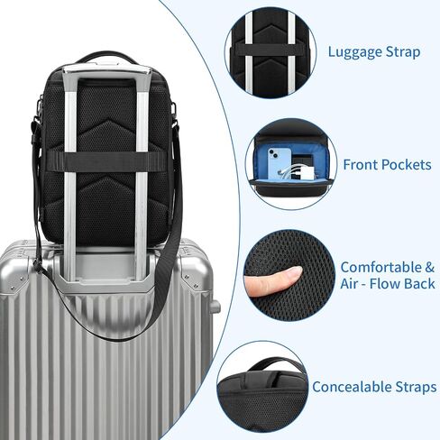 BOSSTIN Carrying Case for Oculus Meta Quest 2 3 Vision Pro Travel Storage VR Headset Carrying Case (Black) in Saudi Arabia