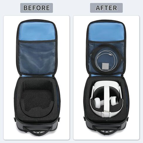 حقيبة حمل BOSSTIN لجهاز Oculus Meta Quest 2 3 Vision Pro Travel Storage VR حقيبة حمل (أسود) in Kuwait