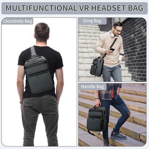 حقيبة حمل BOSSTIN لجهاز Oculus Meta Quest 2 3 Vision Pro Travel Storage VR حقيبة حمل (أسود) in Kuwait