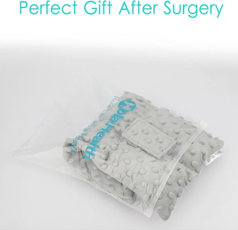 Hola Health Ostomy Seat Belt Protector Stoma Seatbelt Pillow Ostomy Bag Covers Colostomy Pouch Supplies Post Surgery Recovery for Women Men Minky Dot Gray in Kuwait