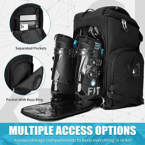 ROCKRAIN Ski Boot Bag Backpack: 55L Large Ski Snow Bag Backpack - Waterproof Ski Snowboard Pack for Winter in Saudi Arabia