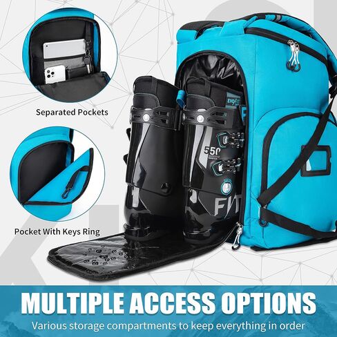 ROCKRAIN Ski Boot Bag Backpack: 55L Large Ski Snow Bag Backpack - Waterproof Ski Snowboard Pack for Winter in Saudi Arabia