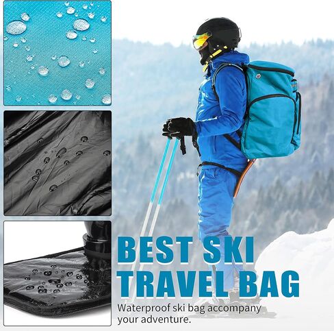 ROCKRAIN Ski Boot Bag Backpack: 55L Large Ski Snow Bag Backpack - Waterproof Ski Snowboard Pack for Winter in Saudi Arabia
