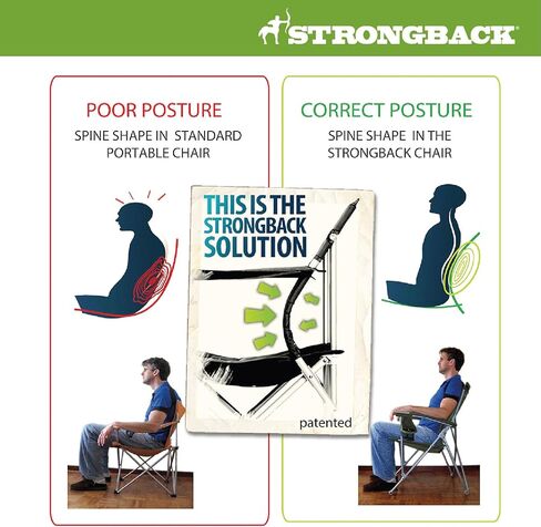 STRONGBACK Portable Stadium Seat for Bleachers with Adjustable Reclining and Back Support in Saudi Arabia