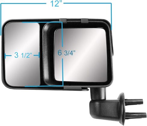 Snap & Zap Custom Fit Towing Mirror Pair for Jeep Wrangler, Wangler JK in Saudi Arabia