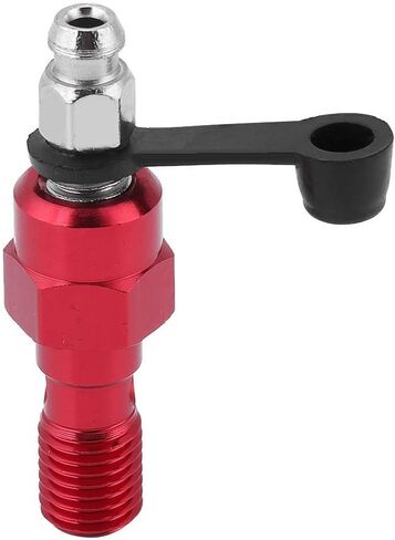 Banjo Bolt Bleed Screw, M10x1.25mm Motorcycle Brake Master Cylinder Caliper Bleed Screw, Nipple Banjo Bolt + Dust Cap, Aluminum (Blue) in Saudi Arabia