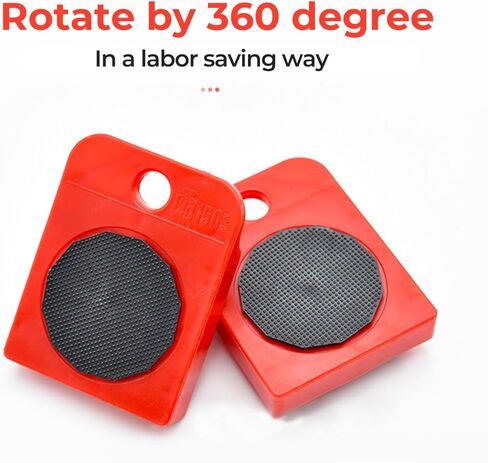 محرك الأثاث وينشال مع مجموعة رافعة للأثاث والعجلات، عجلات دوران 360 درجة، سعة 330 رطل، لنقل الأثاث الثقيل والثلاجة والأريكة والخزانة in Kuwait